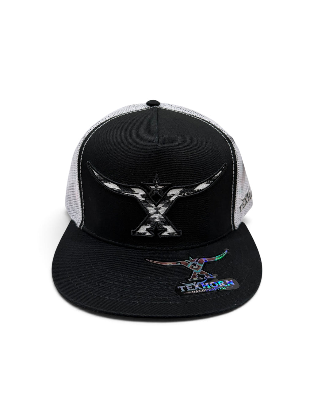 TEXHORN HATS- Black & White Horn