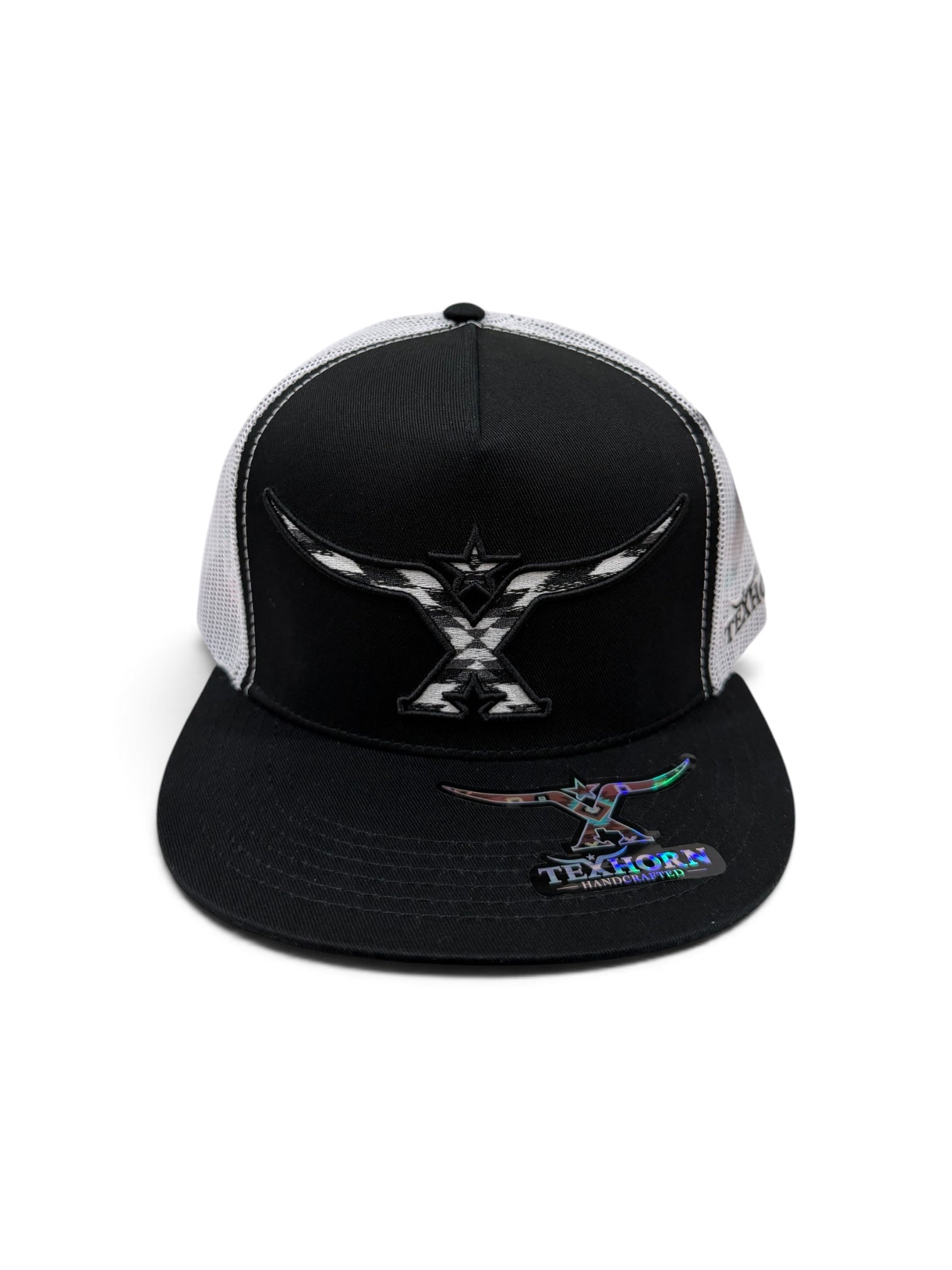 TEXHORN HATS- Black & White Horn